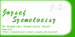 jozsef szemelveisz business card