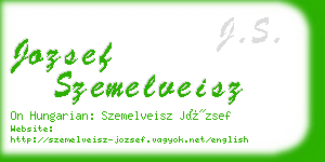 jozsef szemelveisz business card